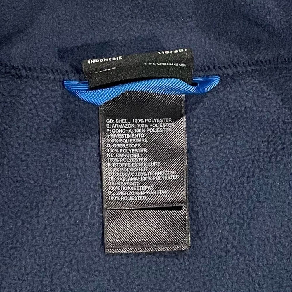 The North Face Fleece Jacket Boys XL 18-20 Full-Zip Navy Snap-In Liner Spring - Picture 4 of 5